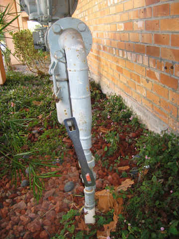 Gas shutoff for Building 9